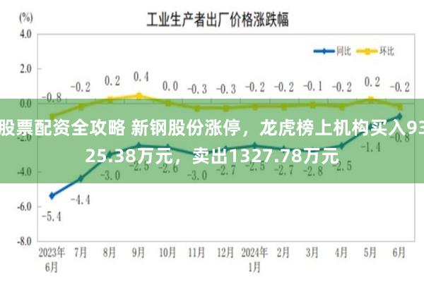 股票配资全攻略 新钢股份涨停，龙虎榜上机构买入9325.38万元，卖出1327.78万元